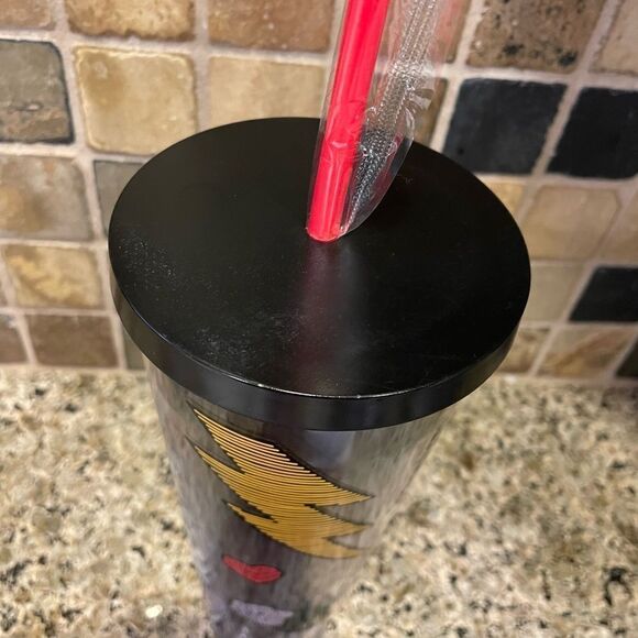 Starbucks LOVE Valentines Rare Tattoo Stitch 24 Ounce Tumbler EUC - Picture 10 of 16